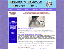 Tablet Screenshot of grandmashandyman.com